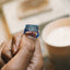 Fingerprint ring in wax